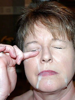 horny grandma cum facials