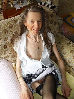 sexy old small tits stripping