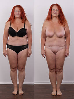 gorgeous dressed vs undressed grandma