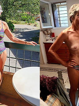 gorgeous grandmother dressed and undressed gallery