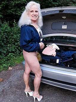 nude granny in heels soles